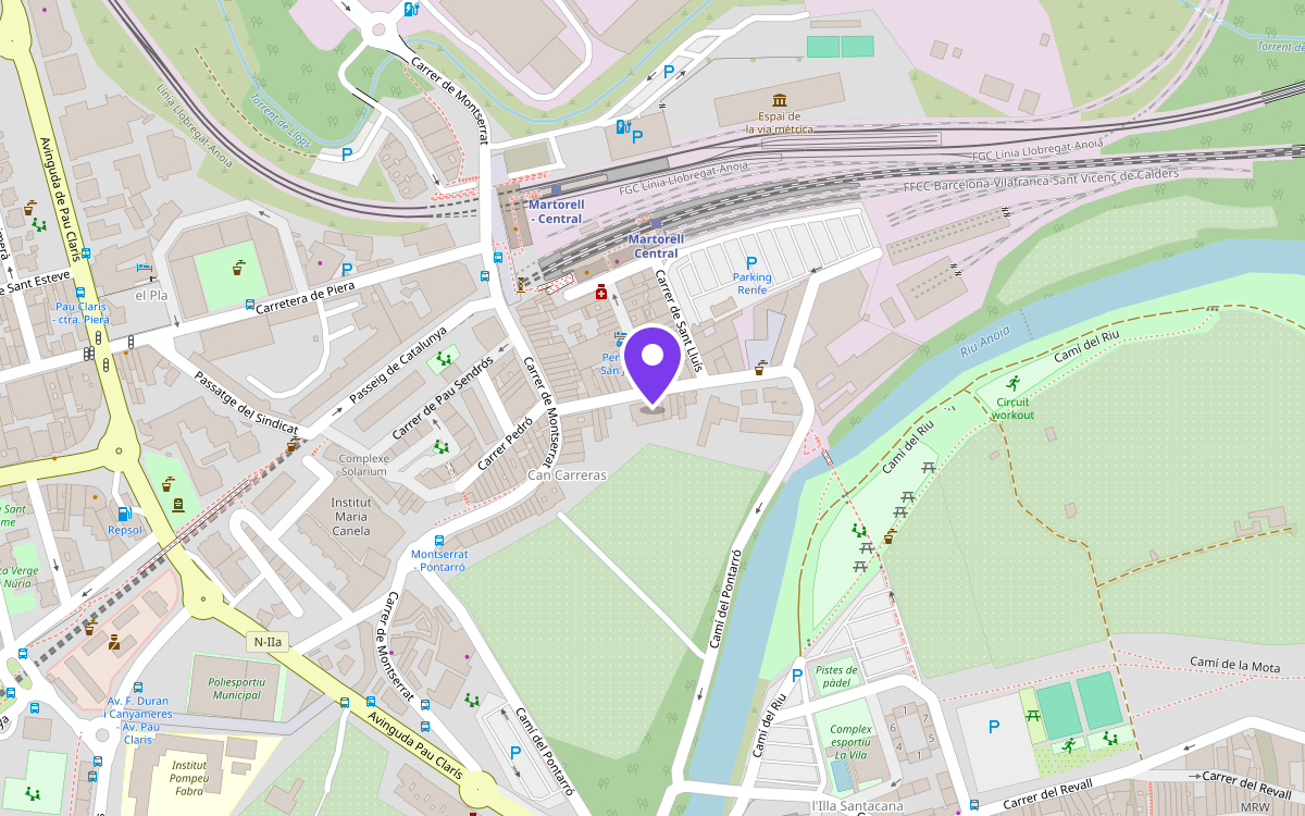 Mapa: Ateneu Martorell, Carrer Gomis 10, Martorell