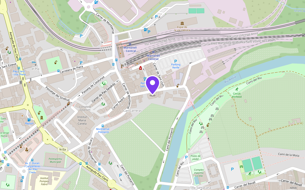Mapa: Ateneu Martorell, Carrer Gomis 10, Martorell