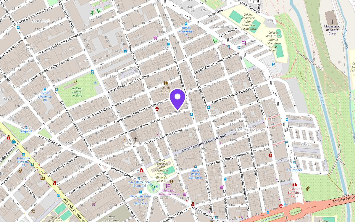 Mapa: Ateneu Martorell, Carrer Gomis 10